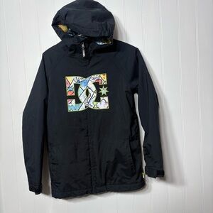DC Shoes x Kevin Lyons Snowboard Jacket Monster Print Black Youth Small 10